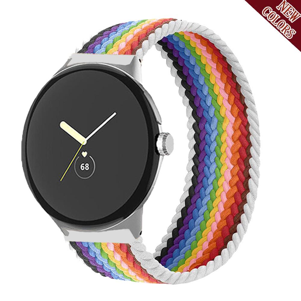 Плетеный Solo Loop для ремешка Google Pixel Watch Аксессуары для умных часов Эластичный нейлоновый ремешок Браслет correa Pixel Watch Active band