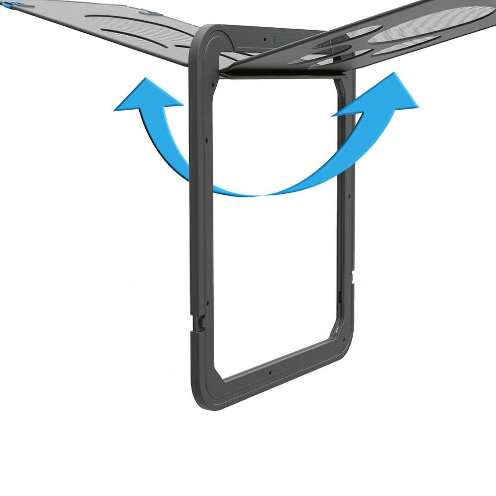 Дверная сетка для домашних животных Магнитная откидная сетка Автоматическая запираемая черная дверь для