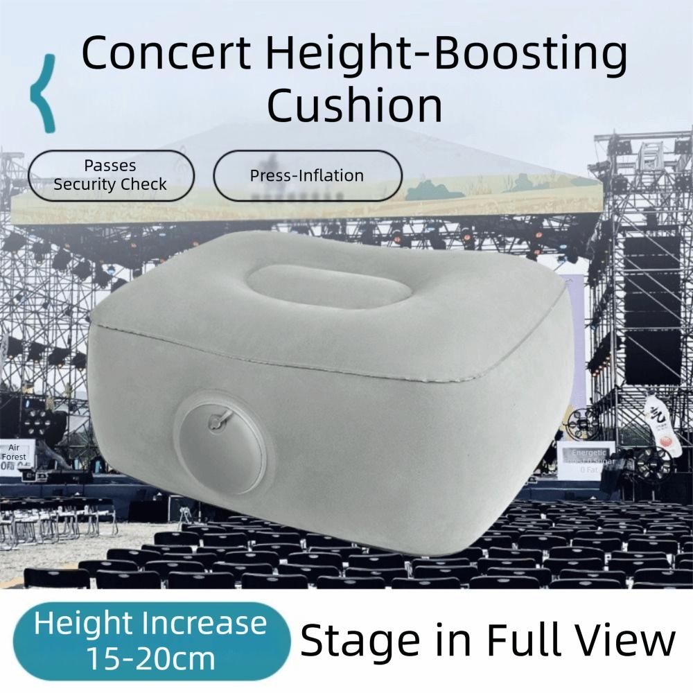 Надувное сиденье-бустер из плюшевой ткани, складной, для путешествий, нажимная подставка для ног, воздушная подушка для сиденья, для домашнего использования