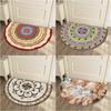 Nordic Semicircle Entrance Door Mat Bohemia Morocco Style Welcome Carpet Non -Slip Soft Floor Mats Bathmat Table Side Rug Bedroom
