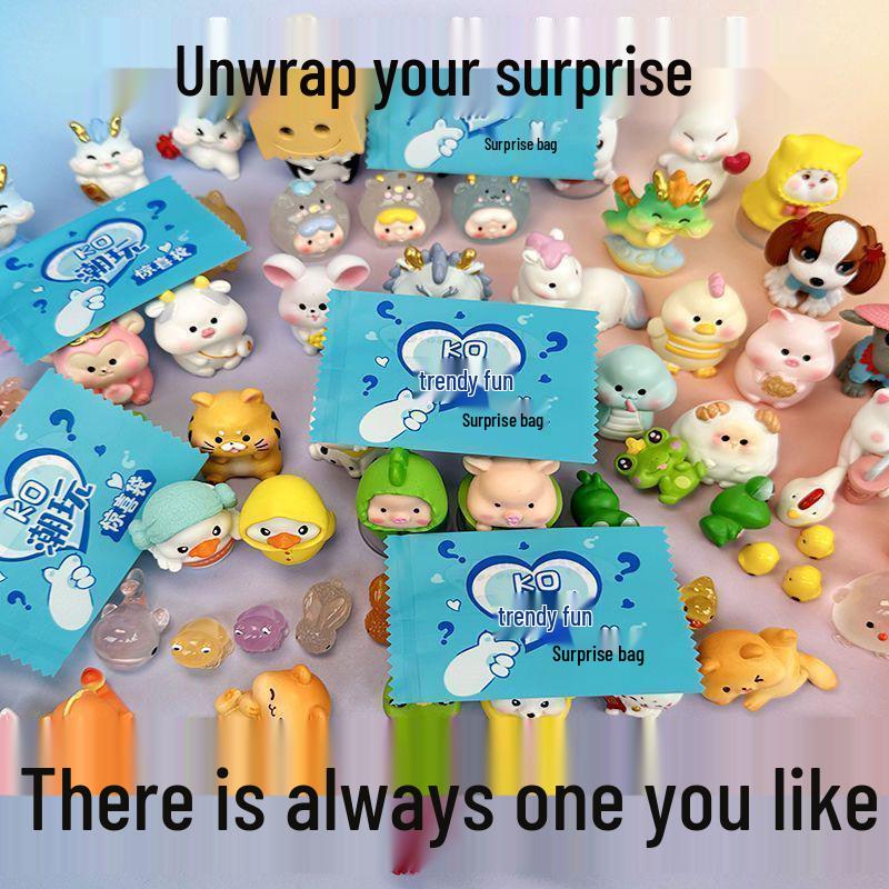 Мини Игрушки-сюрпризы с животными в непрозрачных пакетиках для детей - Веселые, в индивидуальной упаковке, Идеально для наград