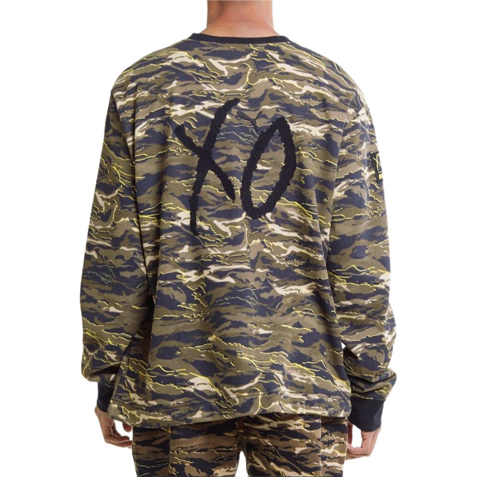 Puma X XO Oversize Crew Camouflage Casual Pullover Sweatshirt Men sweatshirt 575347-51