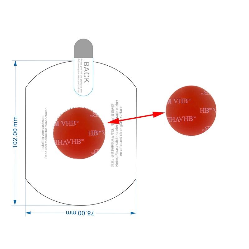 Видеорегистратор Para 70mai Omni X200 Cames Inteligentes De Filme E Adesivos Estáticos X200 Carro DVR 3M Porta-Películas, 2 шт.