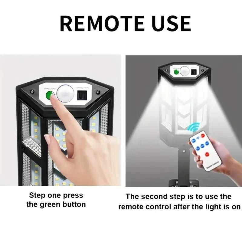 1 шт. яркий светодиодный солнечный настенный светильник, датчик движения IP65, 3 режима освещения, уличный садовый уличный фонарь для безопасности