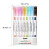 Star Seed Double-Ended Quick-Drying Color Pen Set - 8 Colors for Creative Journaling & Flower Outlines