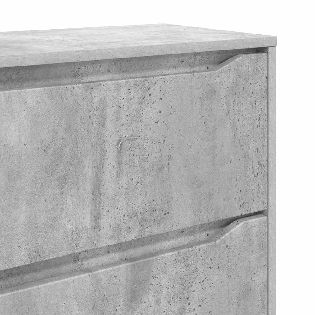 Storage Cabinet Concrete Grey 40 x 48 x 81 cm Engineered Wood