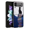 Черный Кот Мультяшный Милый Чехол Для Телефона Для Samsung Galaxy Z Flip7 Flip6 5G Flip5 Flip4 Flip3 ZFlip 7 6 3 4 5 Ударопрочная Задняя Крышка Ga