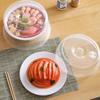 Microwave Food Cover with Steam Vents Prevents Splashing Hot Oil Environmentally Friendly Odorless Easy To Clean Heat Resistant Bowl Cover for