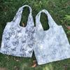 Trendy Canvas Butterfly Lace Tote: Large Capacity, Fresh Style