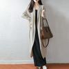 Women's Long Wool Cardigan: Over-the-Knee, Slimming, Cozy Knitwear for Autumn & Winter