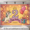 Party Backdrop Unicorn Flat Second Events Wedding Coming Ceremony Four Season Photo Background Decor Front Door Decor