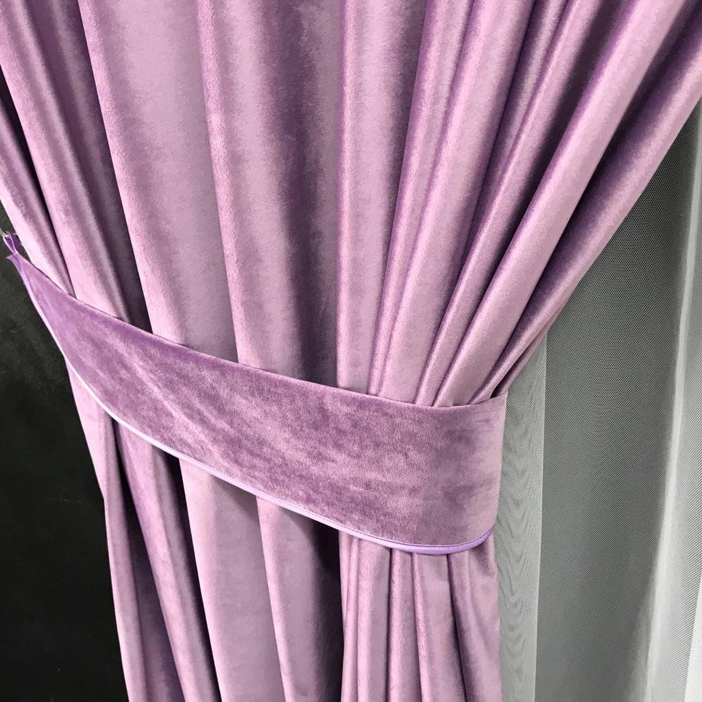 Роскошные бархатные тканевые оконные шторы для гостиной, спальни, однотонные драпировки, домашний декор 200x270 cm (2 шт) ALBO