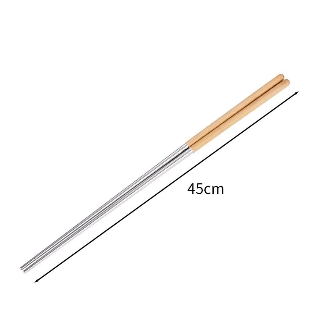 316 Stainless Steel Chinese Chopsticks Heat Resistant Metal Chopstick Kitchen Tools