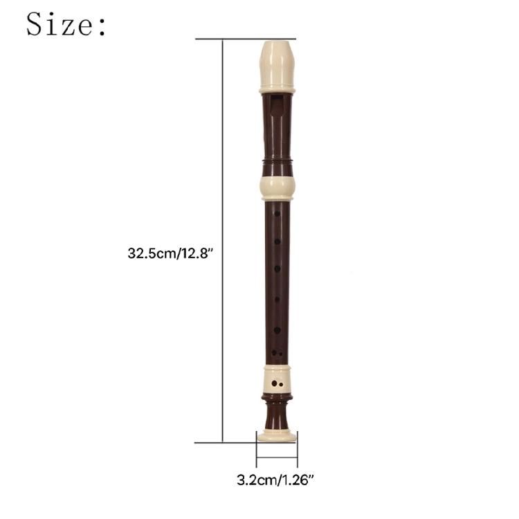 B Key Soprano Vertical Flute Baroque Clarinet Woodwind instrument for Beginner