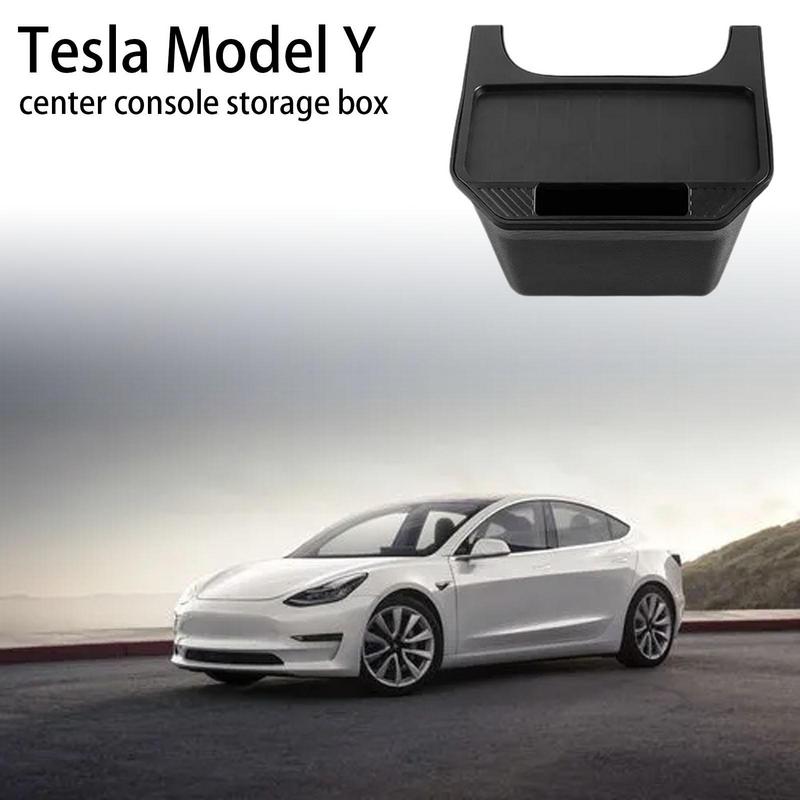 Для Tesla Model Y Ящик для хранения в задней центральной консоли Органайзер для консоли заднего сиденья Ящик с крышкой Мусорный бак Авто Органайзер под сиденьем