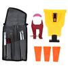 Chainsaw Sharpener Kit with 5/32 3/16 7/32 Inch Files Stone Tool Trunnion Screw Cutting Wedge Tool