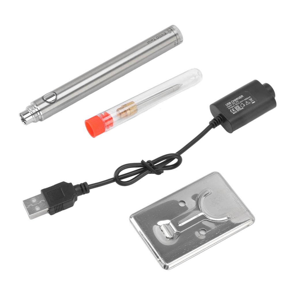 Wireless Charging Welding Pen Rechargeable Soldering Iron Tip Tool with 510 Interface Silver