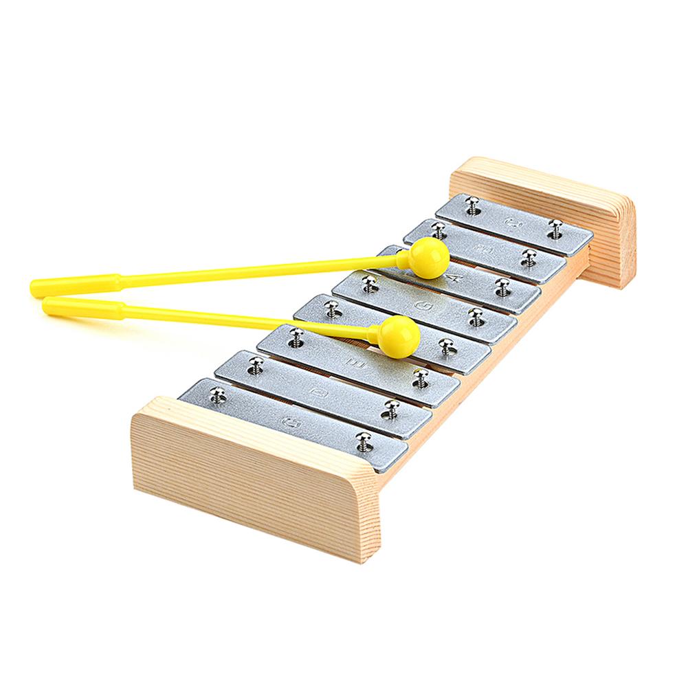 8-tone Wooden Xylophone Kids Puzzle Musical Toys Children Musical Instrument Educational Props
