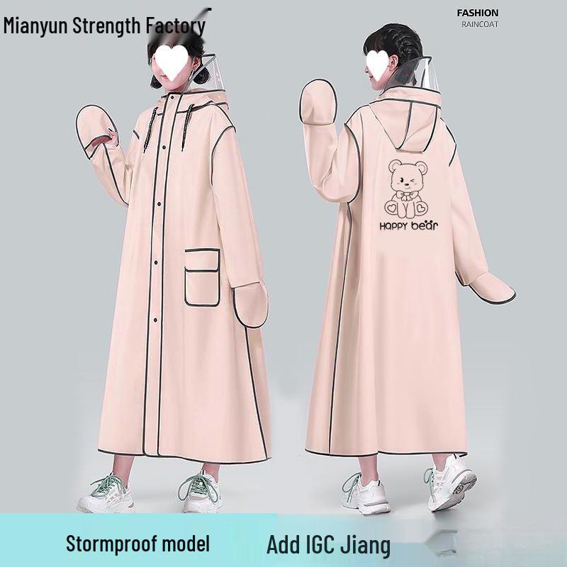 Полный водонепроницаемый пончо для взрослых - Унисекс дождевик для езды на электромобиле или велосипеде