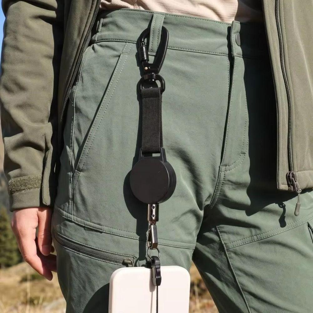 360 Rotation Anti Theft Phone Tether Safety Tether Retractable Phone Lanyard Travel Hiking