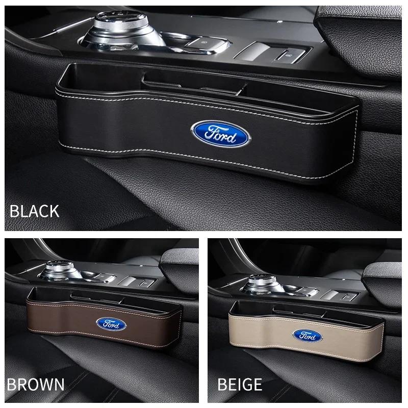 Car Sticker 2025 Hot New Car Seat Organizer Crevice Storage Box Car Organizer Gap For Ford Focus 2 3 MK2 MK3 MK4 Kuga Fiesta Eco