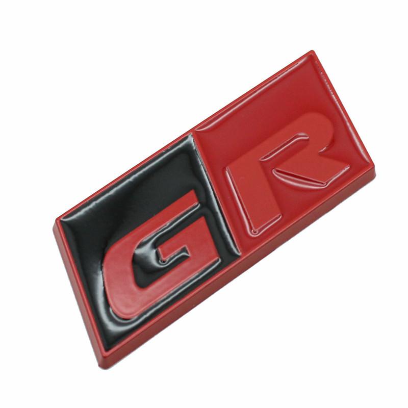 3D GR Sport Logo Car Decal Front Hood Grille Emblem Badge Sticker For Toyota HV YARiS RZ RC RS Prius Lexus Harrier GRMN Stickers