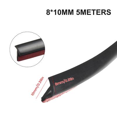 Уплотнительная лента Spill Seal с прорезью, 5 м, автомобильная резиновая Т-образная атмосферостойкая