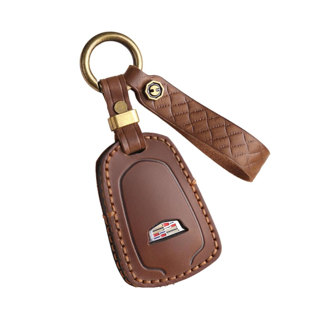 Чехол для ключа автомобиля из натуральной кожи Cadillac для CT4, CT5, CT6, XT4, XT5, XT6, ATXL