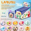 Anime LABUBU Fanmade 75MM Blind Box Button Badge - Double Flash Tinplate Laser Design