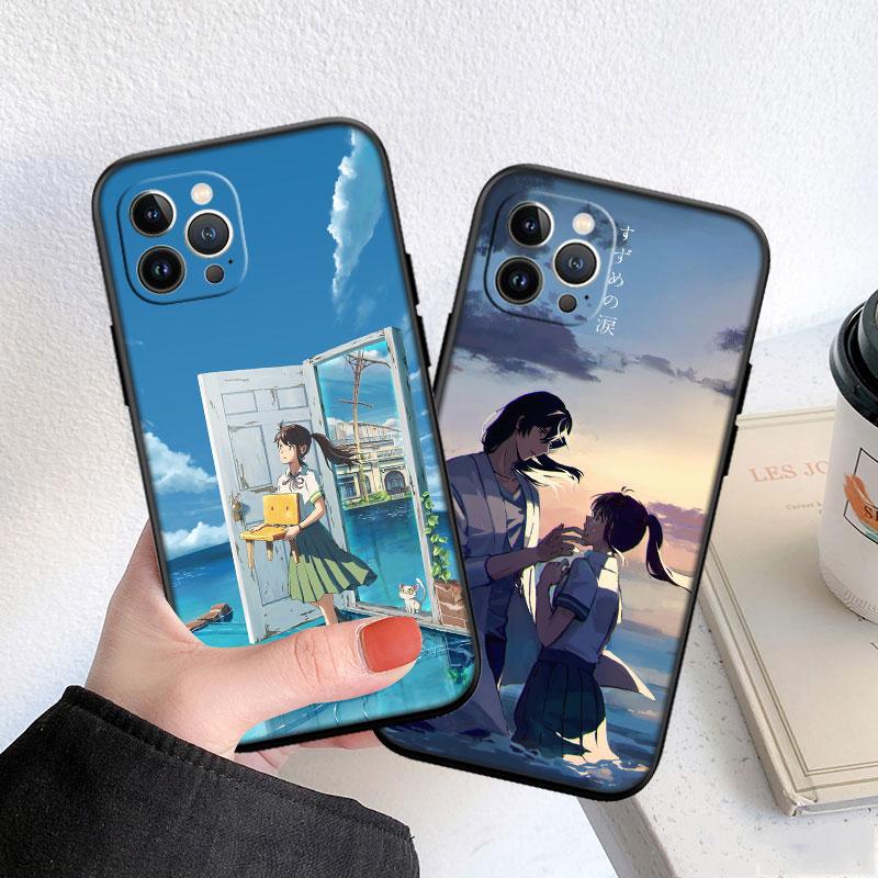 HK68 Мягкий чехол-ракушка Suzume для iPhone SE X XS XR 16E 17 11 Pro Max 8 7 6 6s Plus Air