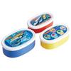 Antibacterial Lunch Box Storage Containers, Set of 3, Plarail 22 Boys, Made In Japan, SRS3SAG-A