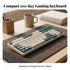 100-Key Keyboard Waterproof Russian Layout Wired for Office, Gamers