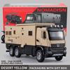 2026 Новый 1:24 Бенц Кемпер RV Моторхоум Игрушечная Модель Автомобиля, Литая Машинка-грузовик с Инерционным Механизмом, Модель Игрушечного Автомобиля со Звуком и Светом для Детей Мальчиков Девочек Мотоцикл