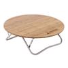 Captain Stag Camping BBQ Desk Alvaro Bamboo Round Low Table 65UC-503