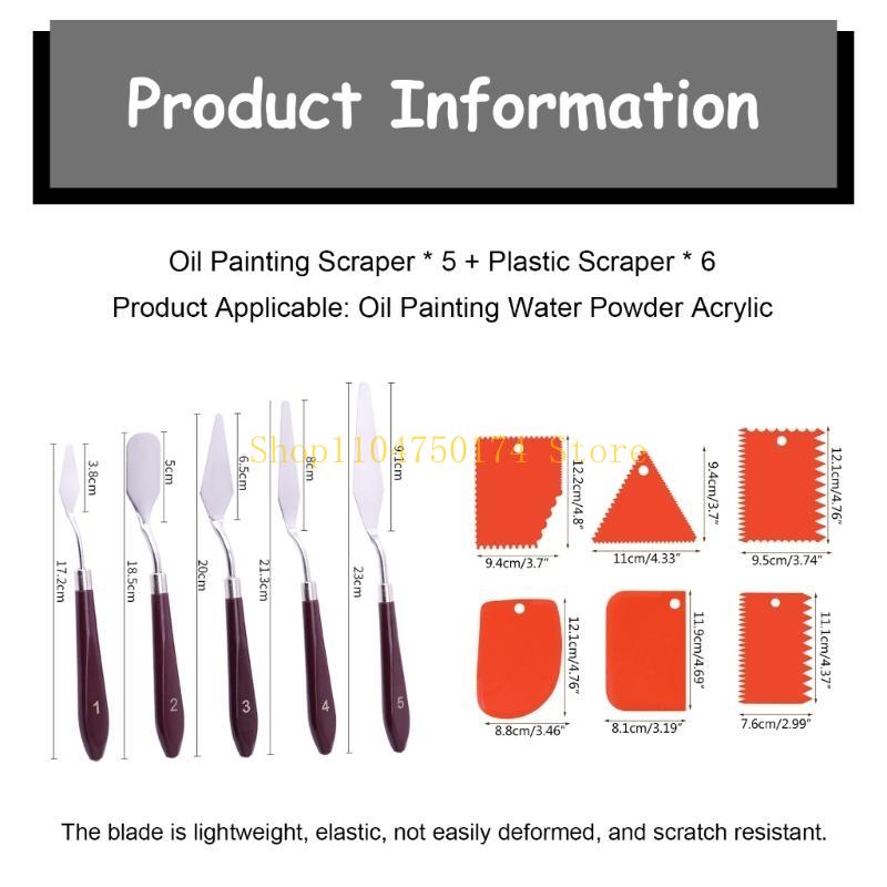 11x Набор мастихинов Набор шпателей для рисования Набор инструментов для масляной живописи для акварели топ продаж