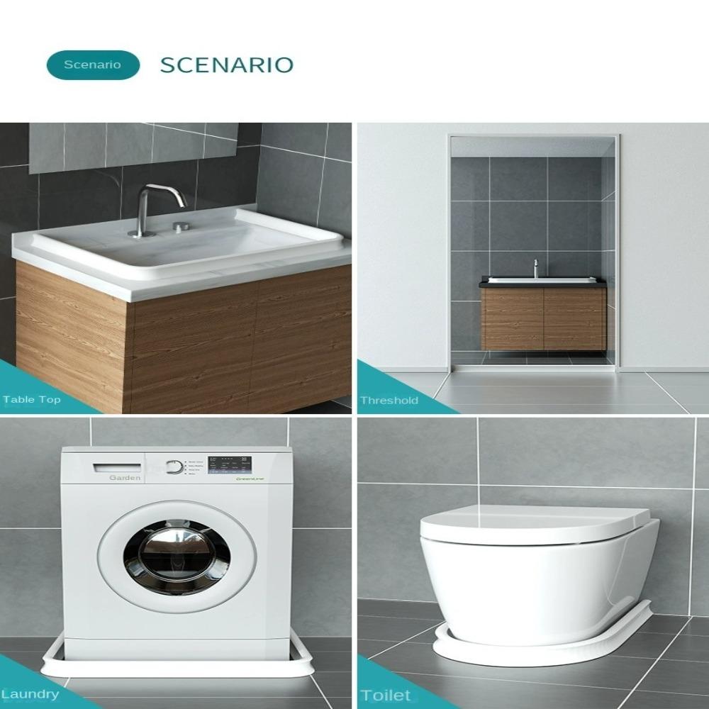 Самоклеящийся барьер для воды в душе, гибкая пробка для воды, уплотнительная лента для пола, кухни, туалета