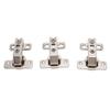3Pcs Folding Hinges Zinc Alloy 180 Degree Integral Short Arm Hinge Set Hardware for Cabinet Wardrobe Door Table