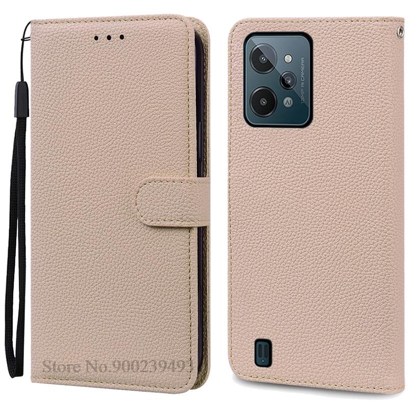 Для Realme C31 Чехол-книжка из кожи с откидной крышкой для Realme C31 Чехол-книжка с подставкой для Realme C31 Чехол-коробка Fundas