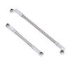 RC Steering Rod 90mm Aluminum Alloy Steering Pull Rod Link Linkage Set for SCX10 III 1 10 RC Cars Silver