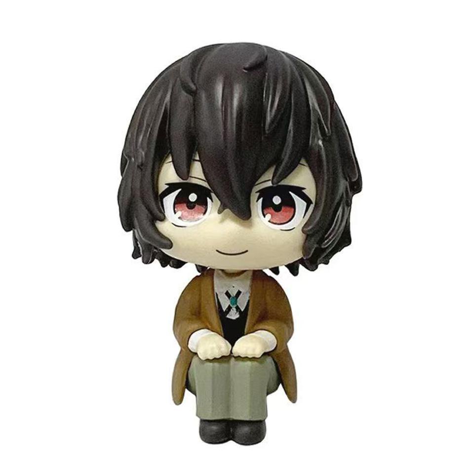 Оригинальная фигурка MegaHouse Look up Bungo Stray Dogs dazai osamu & Nakajima Atsushi 10 см, модель Q-версии, аниме-игрушки