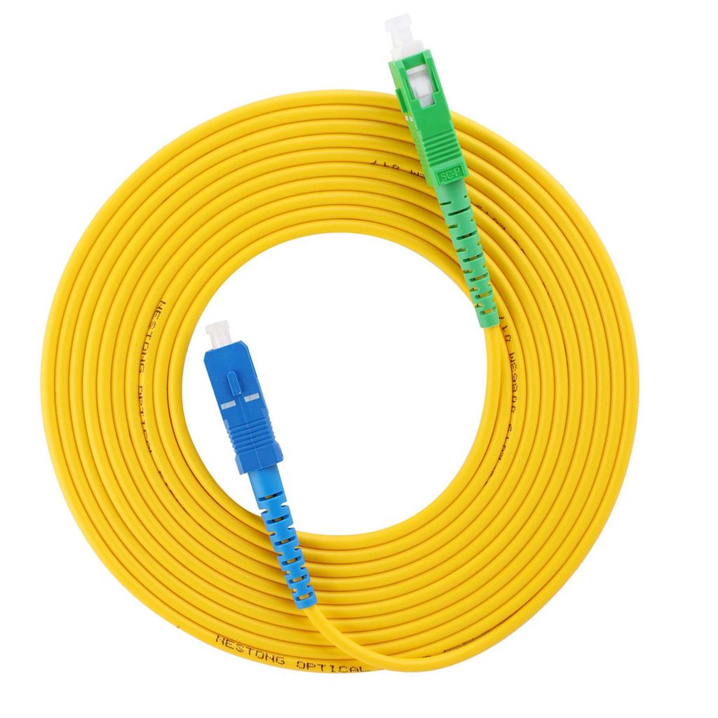 Оптоволоконный патч-корд 20 м Оптический волоконный патч-корд Одномодовый кабель Sc APCSc UPC