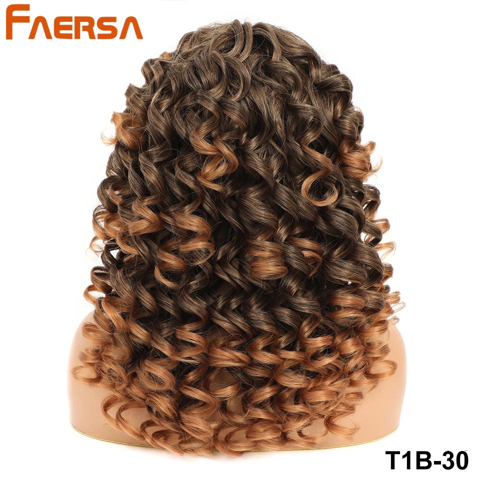 Short Black Curly Wig with Bangs for Women Synthetic Hair Cosplay Wigs Loose Curly Red Brown Ginger Glueless Natural 18 Inch Afro Wig