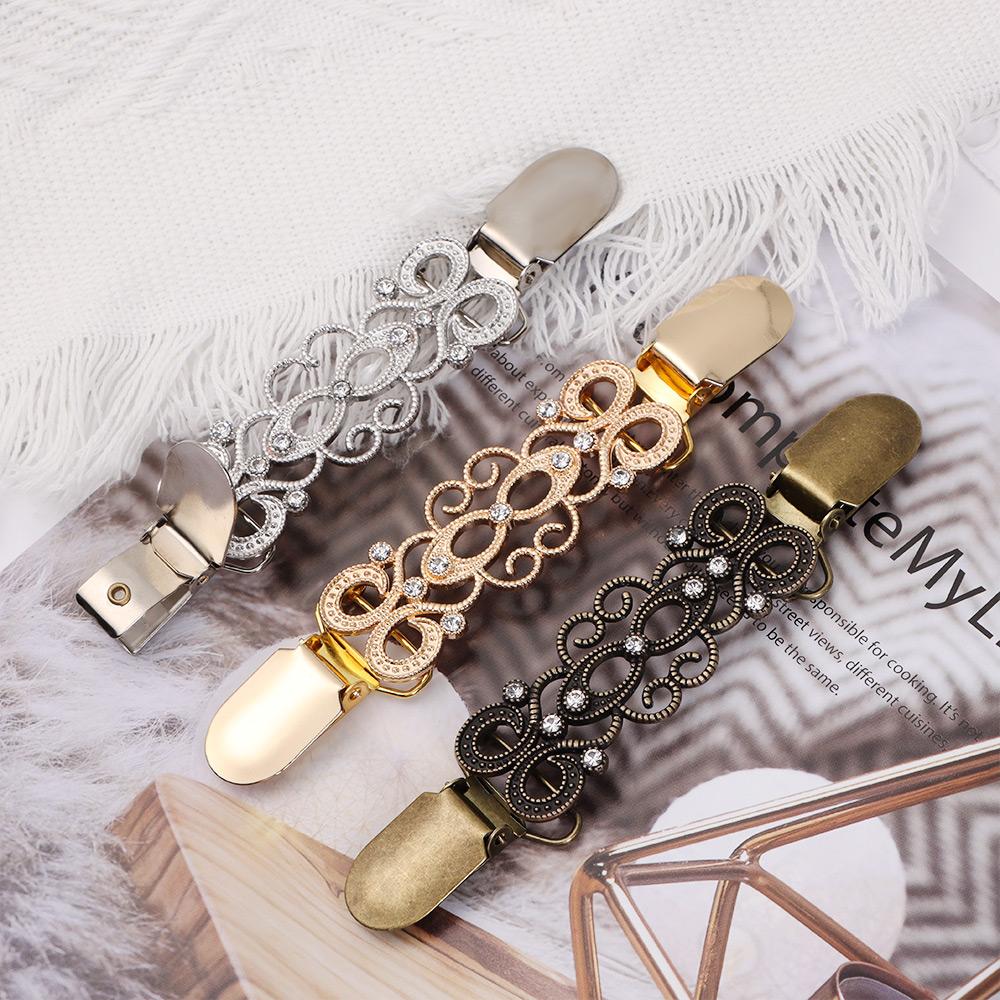 Trendy Shirt Collar New Retro Cardigan Clip Duck Clip Clasps Sweater Blouse Pin Shawl Brooch