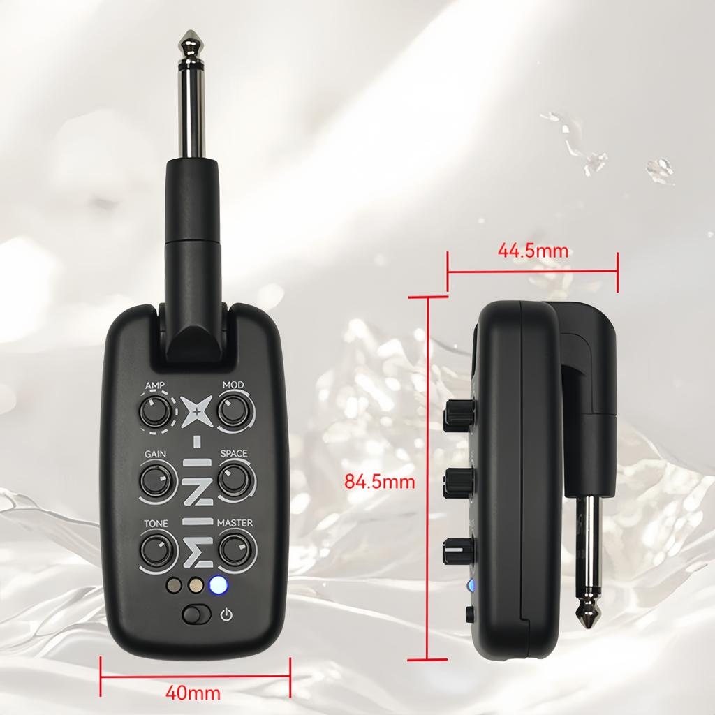 MINI-X Pro Studio Headphone Amp | 9 Guitar/Bass Amp Sims W/ 100hrs Playback | USB-C Recharge & Hi-Res Certified