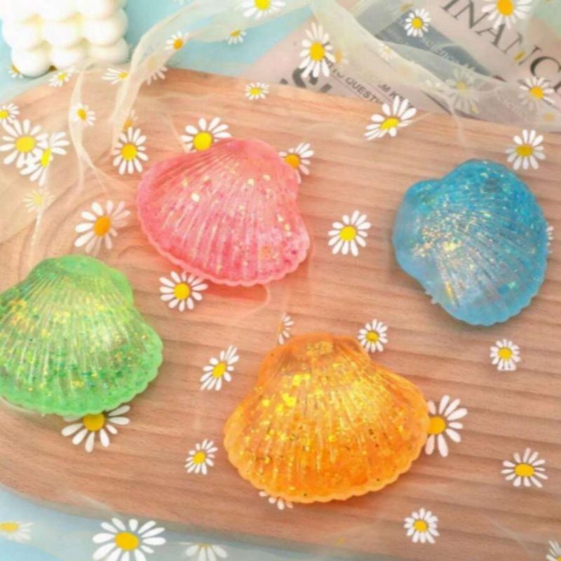 1 шт. Набор Squishy «Ракушка с мальтозой» – Игрушки-антистресс «Ракушка», Прочный TPR-фиджет для снятия тревоги