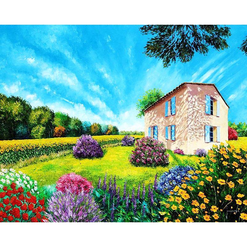 Full Drill Round Diamond Painting 5d Landscape Diy Diamond Embroidery For Adults Home Decoration