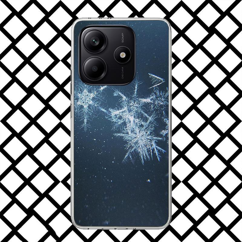 Snow Snowflake Winter Cold Phone Case for Xiaomi Redmi Note 15 14 14S 13 12 12S 11 Pro Plus 11E 11T 11S 10S 5G Soft Cover Fundas