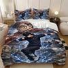Duvet Cover Pillowcase Jujutsu Kaisen Satoru Gojo Bedding Set 2/3piece set Adult Kid Bedroom Single Large Size Home Textiles