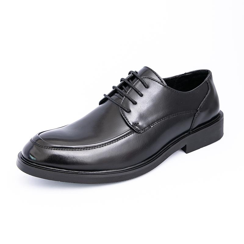 Fashion Men's Leather Shoes Comfortable Casual Business Classic Style Groom's Wedding Derby Adult Shoes DRESS Hot Selling Lace-up