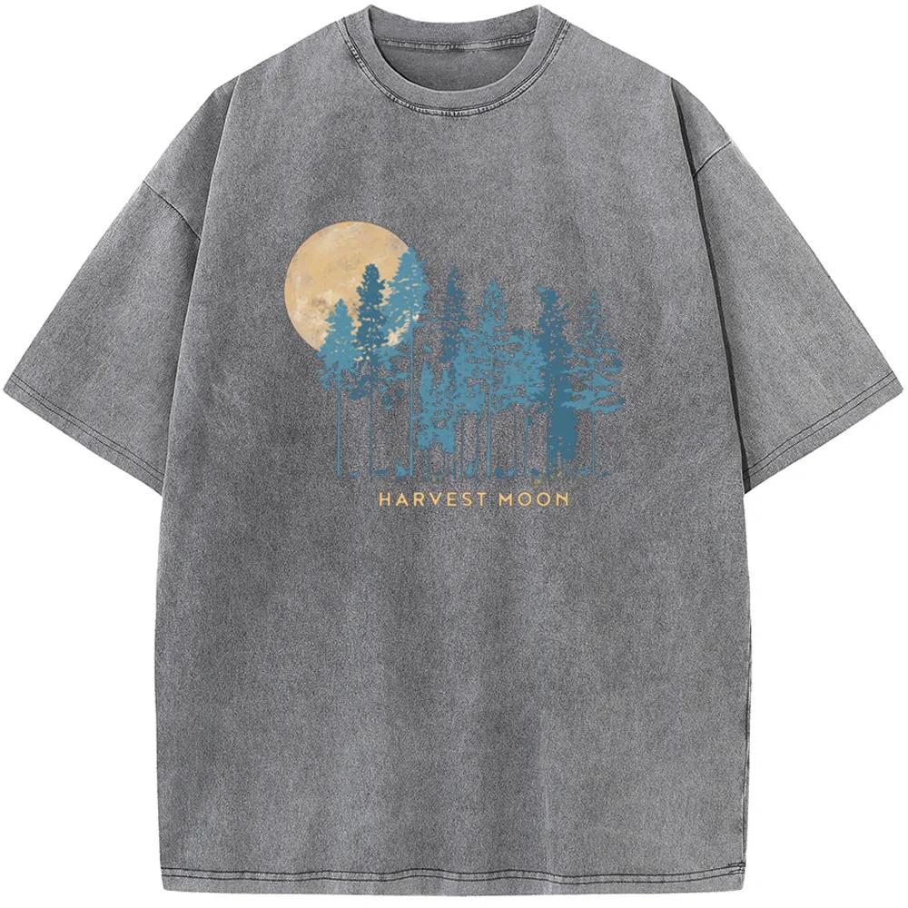 Футболка Outdoor Ranch Quotation для мужчин/женщин, стираная, 230 г, хлопок, забавная, отбеленная, ретро, хип-хоп, отбеленная футболка